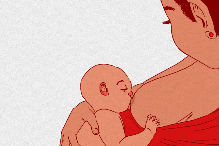 Mother breast feeding her baby ensures natural passive immunity for longer